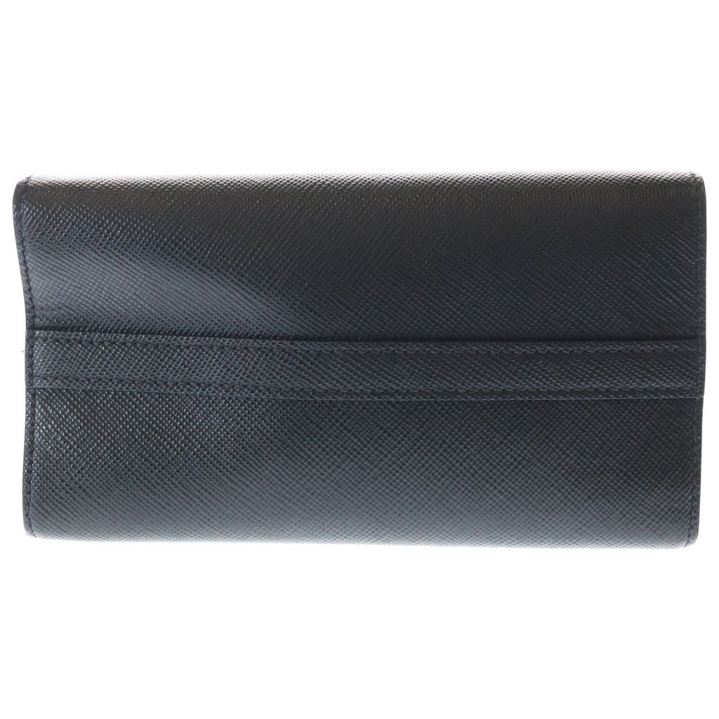 Prada 2-Way Shoulder Bag Black Saffiano Leather Silver — view 4