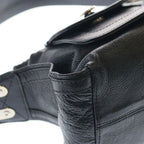 Dior Flight Shoulder Bag Black Leather Silver — view 5