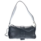 Dior Flight Shoulder Bag Black Leather Silver — view 2