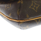 Louis Vuitton Monogram Musette Tango Shoulder Bag Brown Leather Gold — view 5