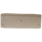 Fendi Way Leather Shoulder Bag Gold Beige — view 4