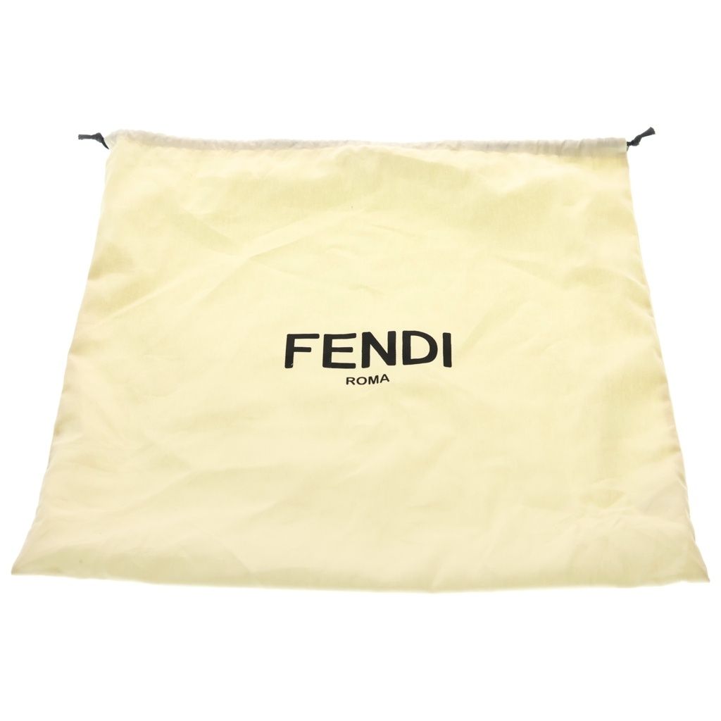 Fendi Way Leather Shoulder Bag Gold Beige — view 8