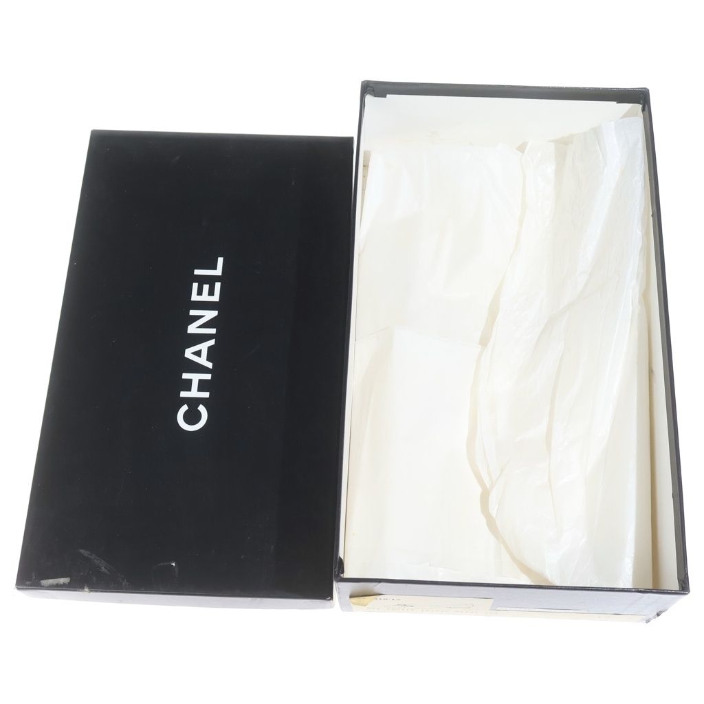 Chanel Ribbon Motif Ballet Shoes Black — view 6