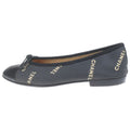 Chanel Ribbon Motif Ballet Shoes Black