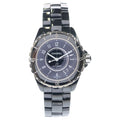 Chanel Date CE at Ceramic Automatic Winding Watch Black Dial