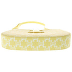 Celine Tilly Medium Triomphe All Over Pattern Leather Shoulder Bag Gold Yellow — view 4