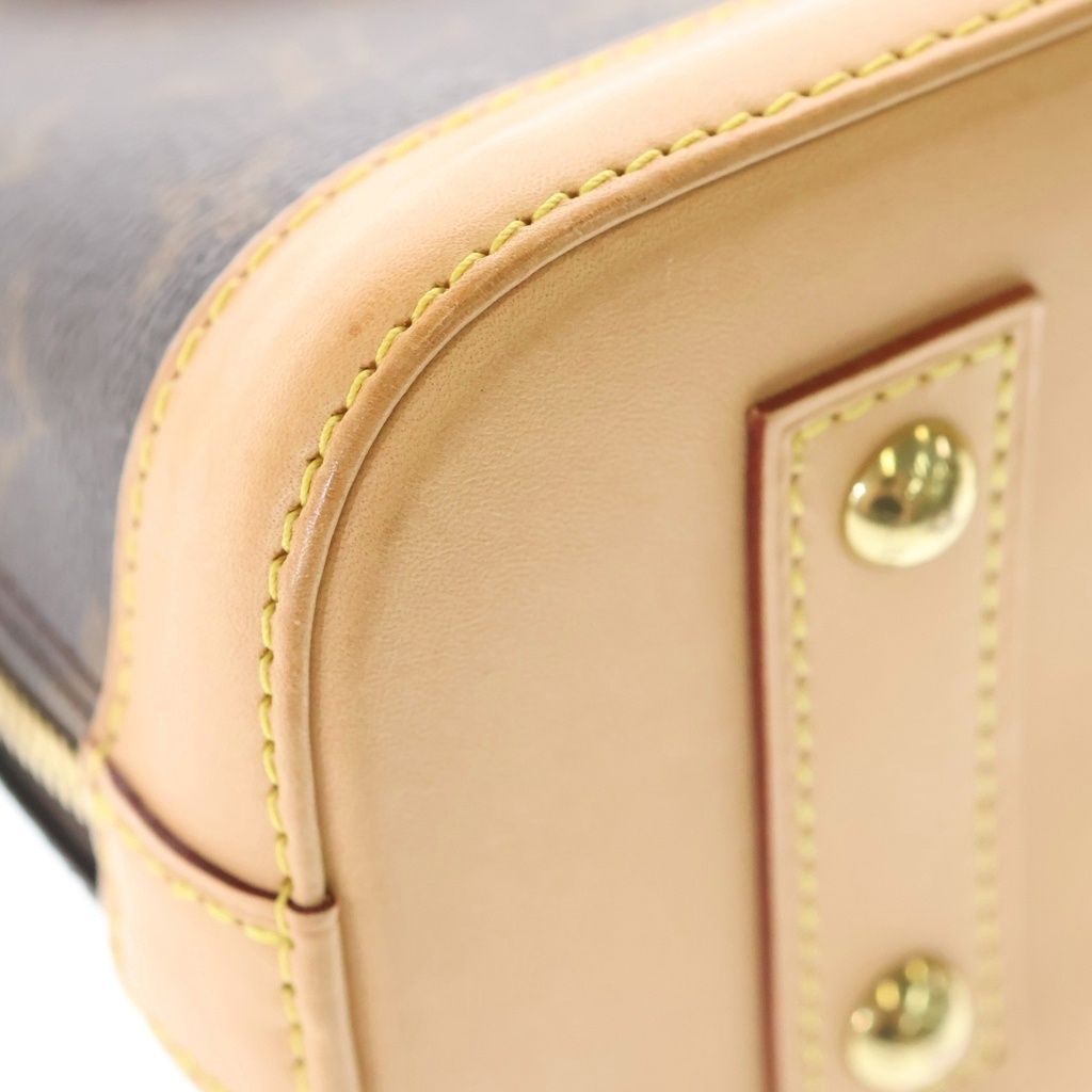 Louis Vuitton Alma BB Monogram Leather 2-Way Bag Brown — view 5