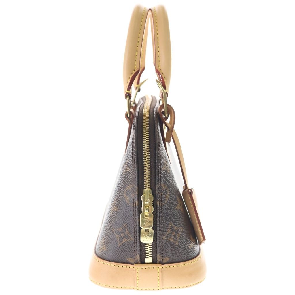 Louis Vuitton Alma BB Monogram Leather 2-Way Bag Brown — view 3