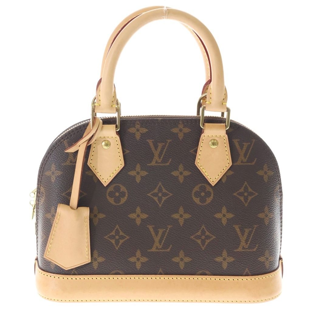 Louis Vuitton Alma BB Monogram Leather 2-Way Bag Brown