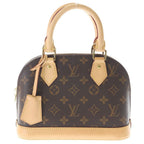 Louis Vuitton Alma BB Monogram Leather 2-Way Bag Brown