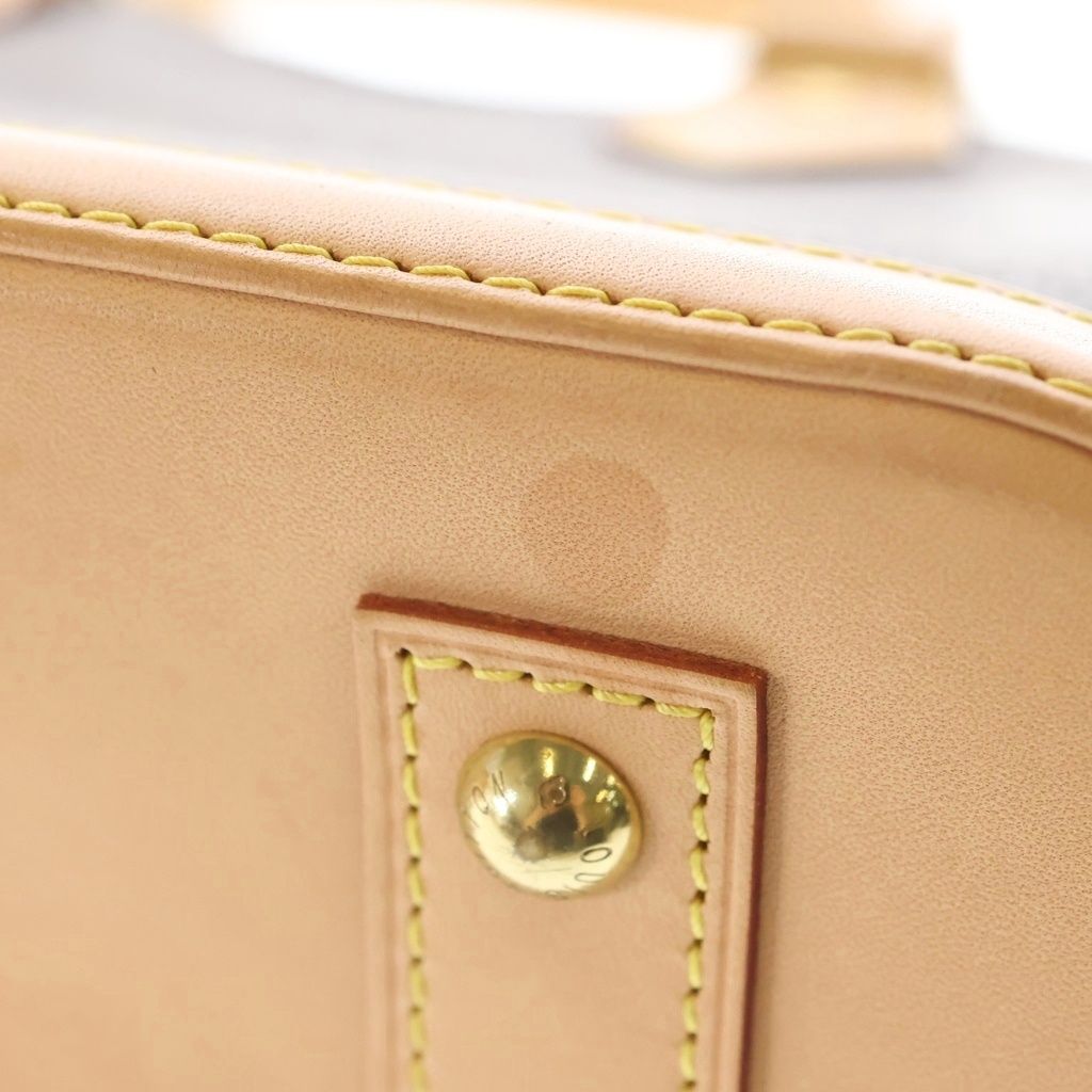 Louis Vuitton Alma BB Monogram Leather 2-Way Bag Brown — view 6