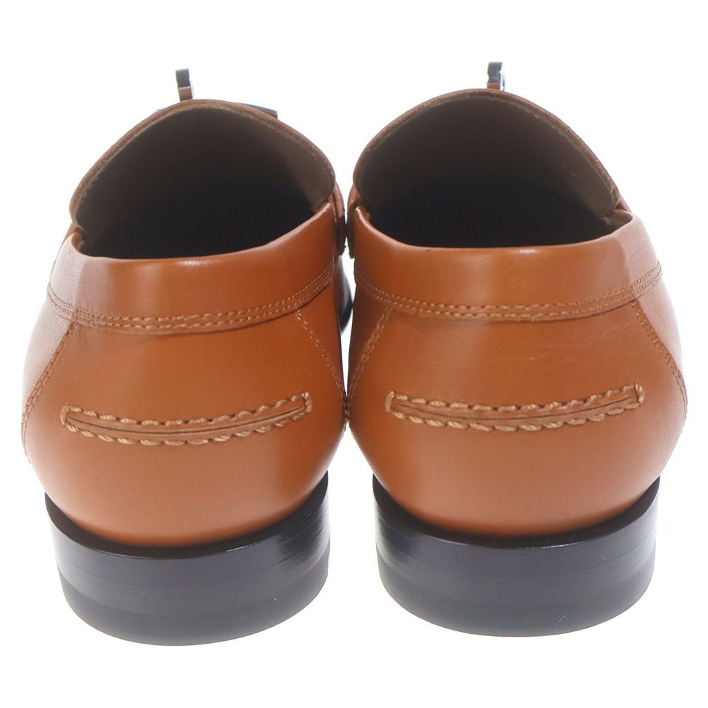 Hermes Destin Leather Loafers Brown — view 3