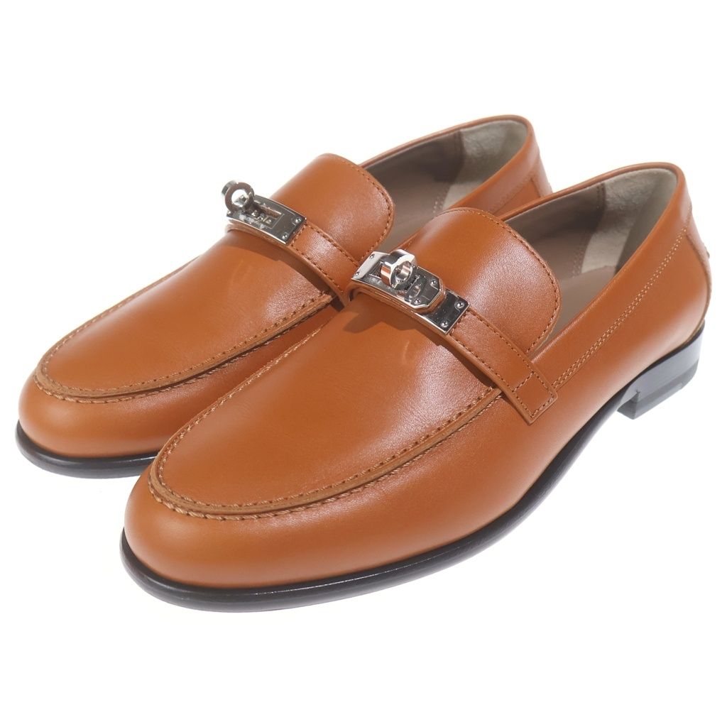 Hermes Destin Leather Loafers Brown — view 2