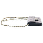 Chanel Quilted Lambskin Gold Chain Shoulder Wallet Coin Case Black — view 3