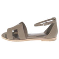 Hermes Santorini Leather Sandals Brown