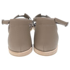 Hermes Santorini Leather Sandals Brown — view 3