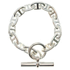 Hermes Chaine D'ancre 14 Pieces Bracelet Bangle Silver
