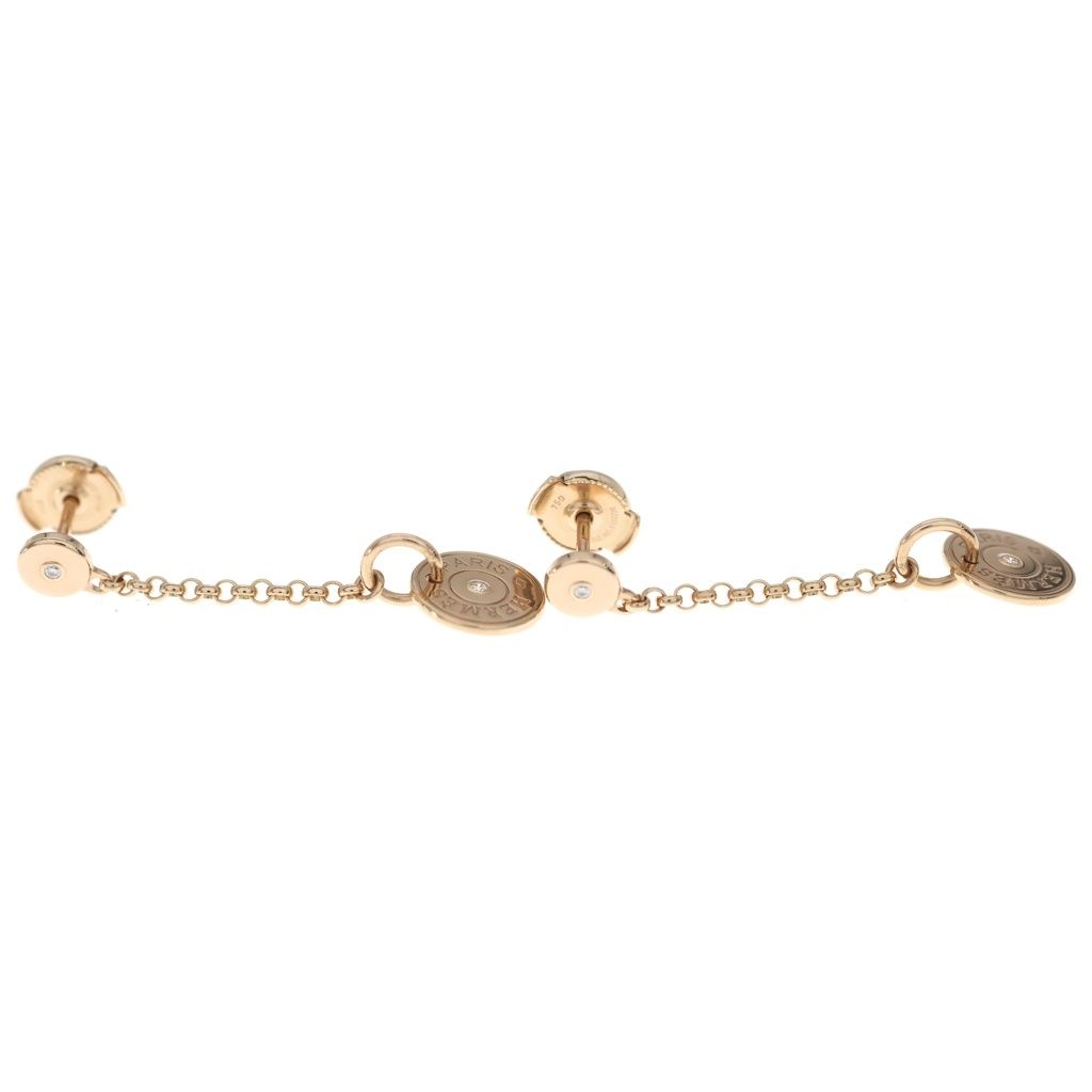 Hermes Gambard Diamond Earrings Pink Gold 18k — view 4
