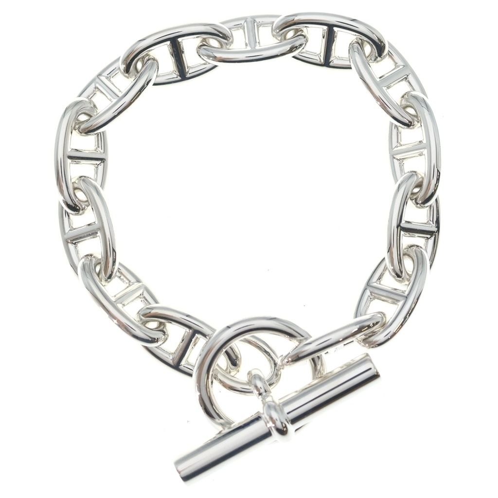 Hermes Chaine D'ancre GM Bracelet 13 Pieces Silver