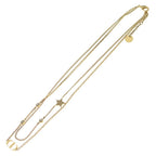 Dior Petit CD Logo Double Chain Necklace Gold — view 2