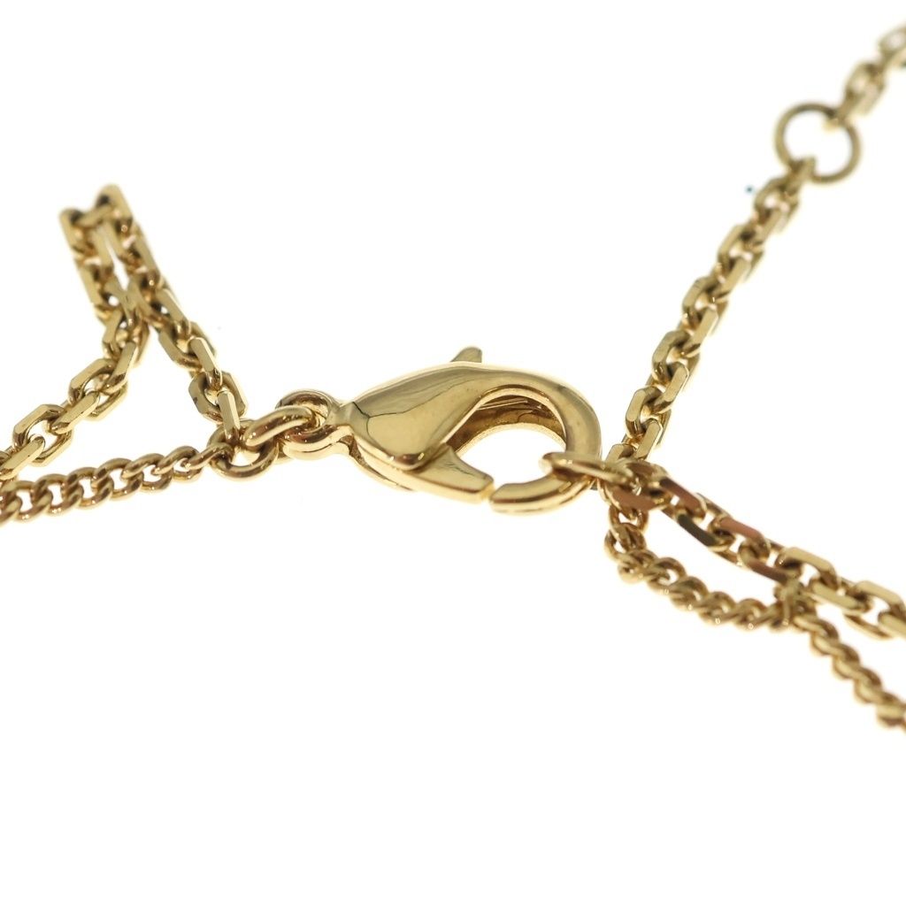 Dior Petit CD Logo Double Chain Necklace Gold — view 5