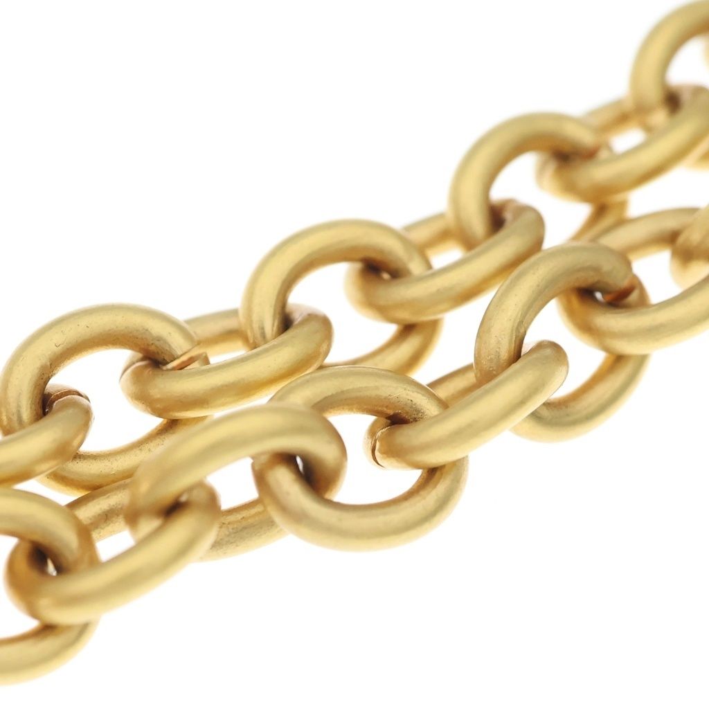 Celine Vintage Anchor Chain Necklace Gold — view 5