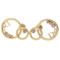 Dior CD Logo Lightstone Earrings Gold