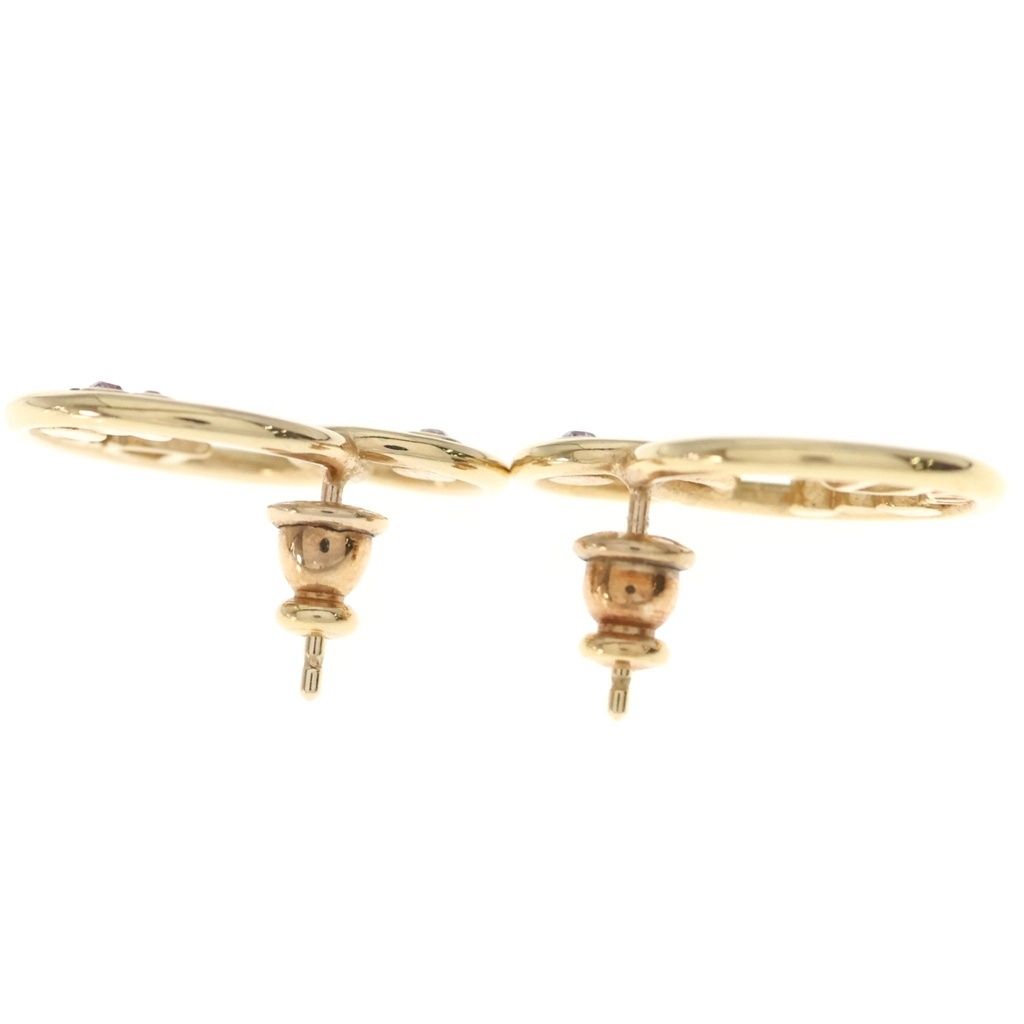 Dior CD Logo Lightstone Earrings Gold — view 2