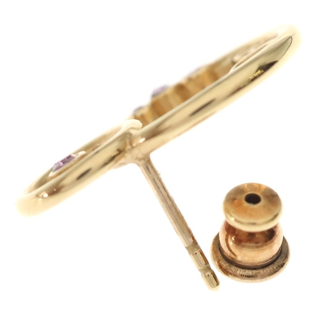 Dior CD Logo Lightstone Earrings Gold — view 5