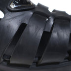 Prada Monolith Rubber Gladiator Sandals Shoes Black — view 6
