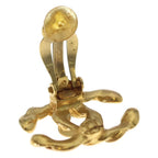 Chanel CC Logo Vintage Earrings Gold — view 5