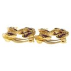 Chanel CC Logo Vintage Earrings Gold — view 4