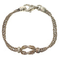 Tiffany & Co Double Rope Center Knot Bracelet Silver