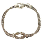 Tiffany & Co Double Rope Center Knot Bracelet Silver