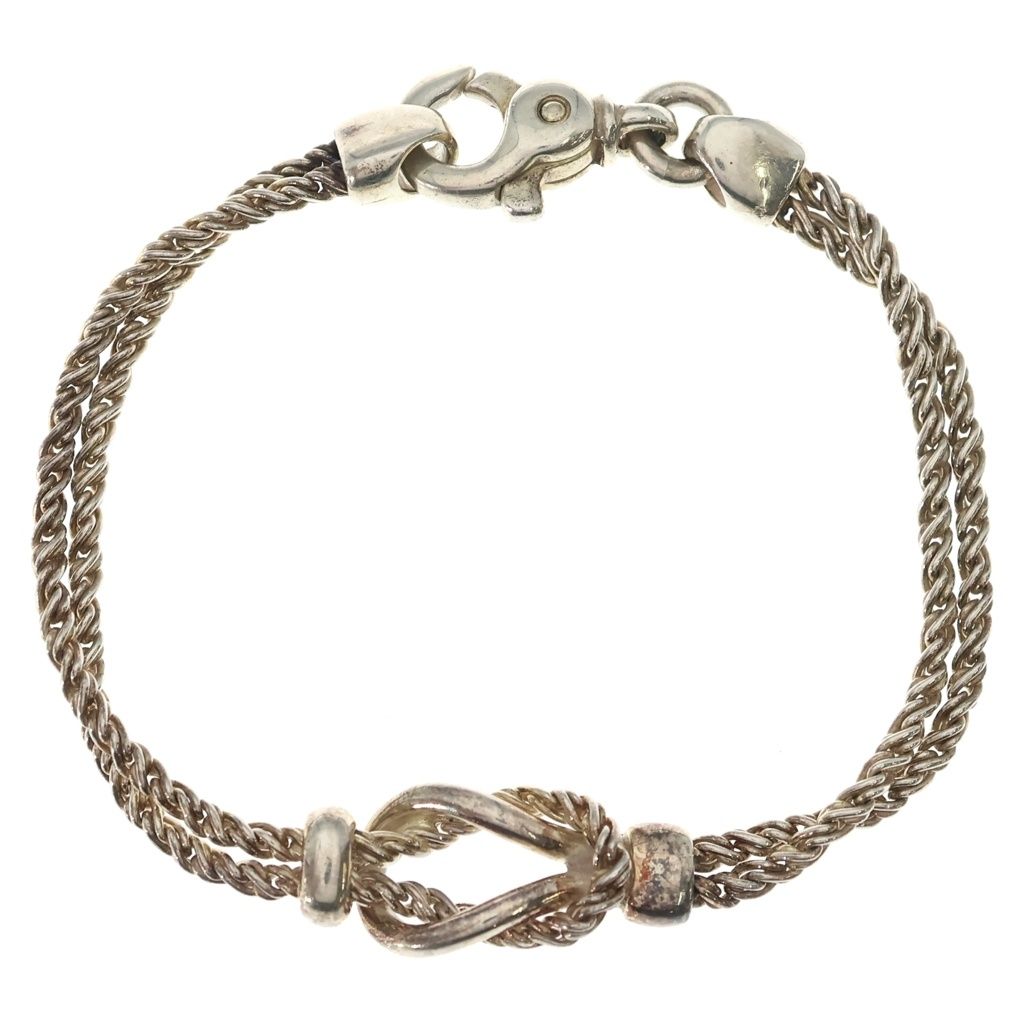 Tiffany & Co Double Rope Center Knot Bracelet Silver