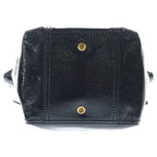 Saint Laurent Paris Mini Downtown Handbag Black Patent Leather Gold — view 4