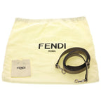 Fendi by the Way 2-Way Shoulder Bag Beige Gray Leather Silver — view 8