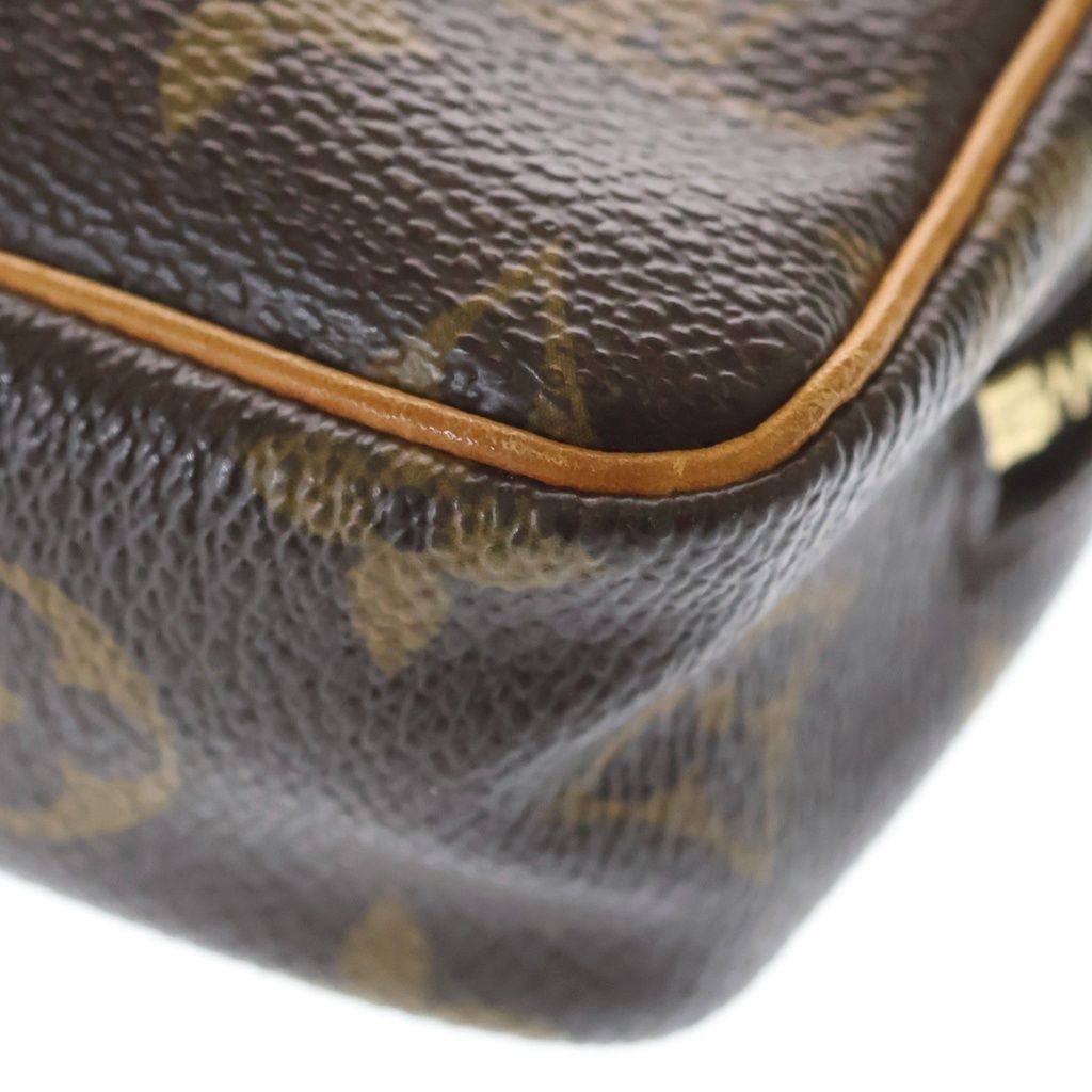 Louis Vuitton Monogram Trousse Wapiti Pouch Case Brown Leather Gold — view 5