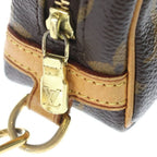 Louis Vuitton Monogram Trousse Wapiti Pouch Case Brown Leather Gold — view 7