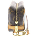 Louis Vuitton Monogram Trousse Wapiti Pouch Case Brown Leather Gold — view 3
