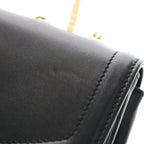 Gucci Raja Shoulder Bag Chain Black Leather Gold — view 7
