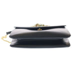 Gucci Raja Shoulder Bag Chain Black Leather Gold — view 4