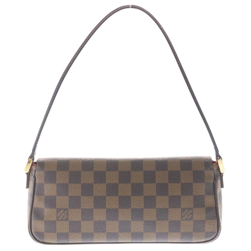 Louis Vuitton Damier Recreator Shoulder Bag Brown Leather Gold — view 2