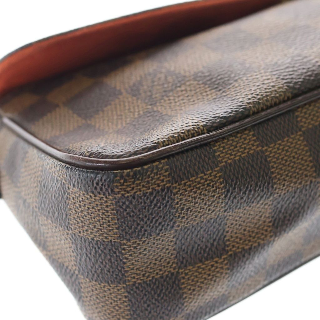 Louis Vuitton Damier Recreator Shoulder Bag Brown Leather Gold — view 5
