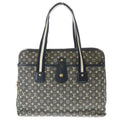 Louis Vuitton Cabas Marie Kate Monogram Mini Canvas Leather Tote Black Gray