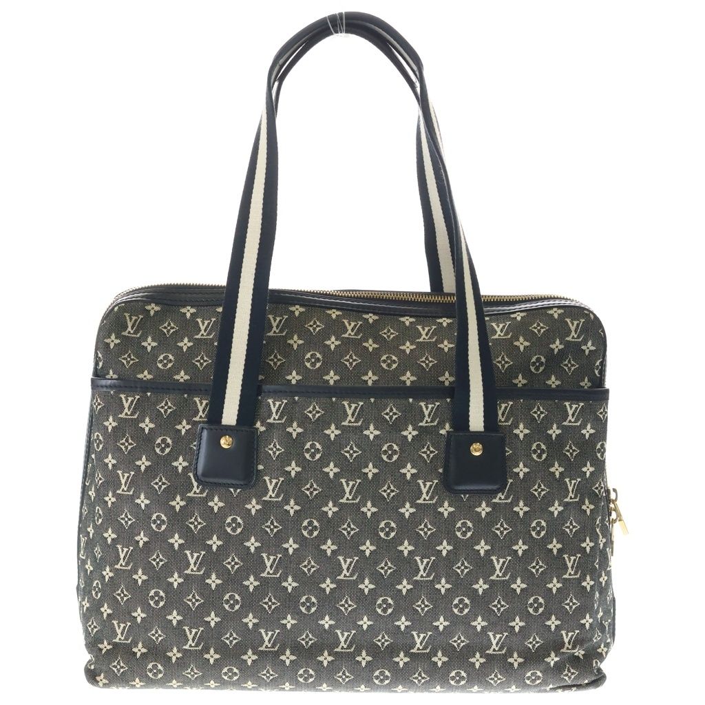 Louis Vuitton Cabas Marie Kate Monogram Mini Canvas Leather Tote Black Gray — view 2