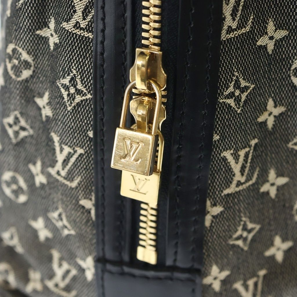 Louis Vuitton Cabas Marie Kate Monogram Mini Canvas Leather Tote Black Gray — view 6