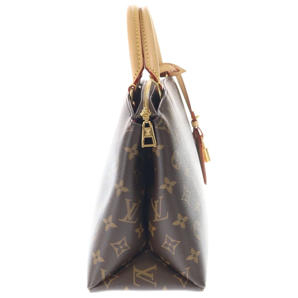 Louis Vuitton Monogram Petit Palais PM 2-Way Shoulder Bag Brown Leather Gold — view 3