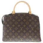 Louis Vuitton Monogram Petit Palais PM 2-Way Shoulder Bag Brown Leather Gold — view 2