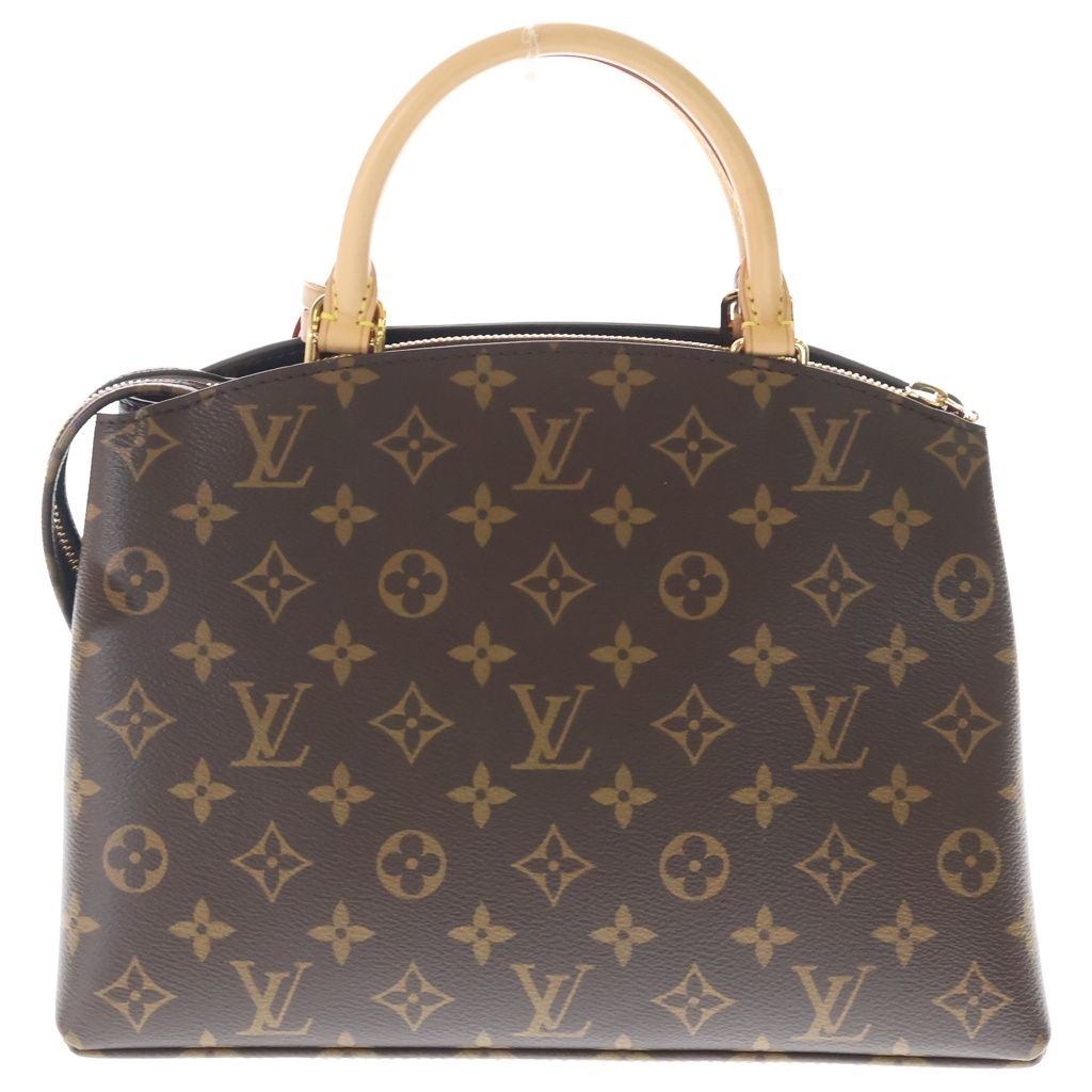 Louis Vuitton Monogram Petit Palais PM 2-Way Shoulder Bag Brown Leather Gold — view 2